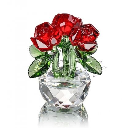 Кристална фигура Red Roses