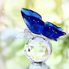 Кристална фигура Blue Butterfly