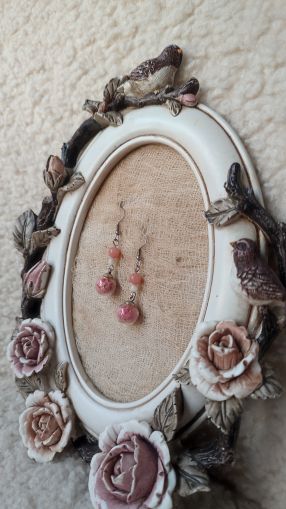 Ръчно изработени Обеци хербаризирано мушкато