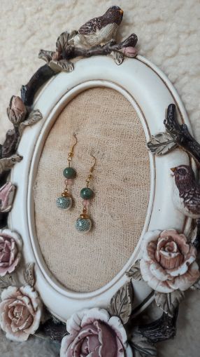 Обеци стъклени Перли 