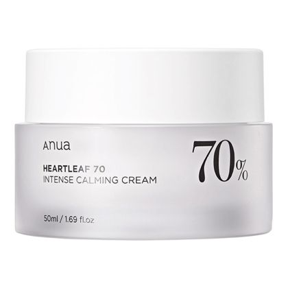 ANUA Heartleaf 70% Intense Calming Cream – Интензивен успокояващ крем с Houttuynia Cordata, 50 мл