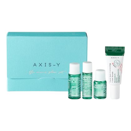 AXIS-Y The Mini Glow Set – Натурален комплект за сияйна кожа с киноа, артишок и зелен чай