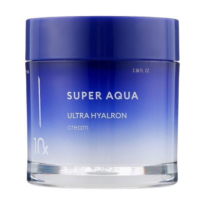 💖 MISSHA Super Aqua Ultra Hyalron Cream 70 мл – интензивен хидратиращ био крем за лице с 10 вида хиалуронова киселина