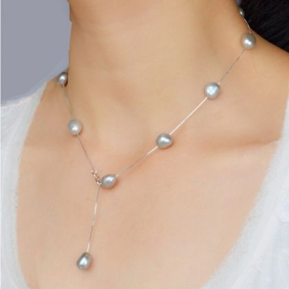 Колие Grey Pearls