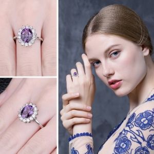 Пръстен Purple Eye аметист