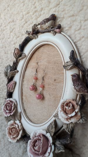 Ръчно изработени Обеци хербаризирано мушкато