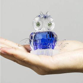 Кристална фигура OWL синя